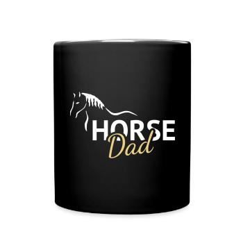 Cheval papa cheval - Mug uni - noir - Devant