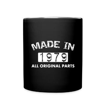 Birthday 40 years T-shirt Made in 1979 - Full Colour Mug - black - Front