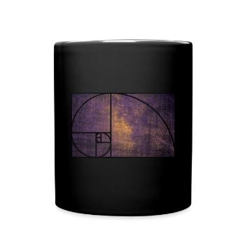 fibonacci Pyramiden Gizeh Mathematik Geometrie - Tasse einfarbig - Schwarz - Vorne