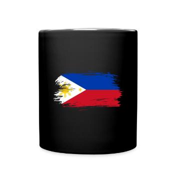 Drapeau philippin - Mug uni - noir - Devant