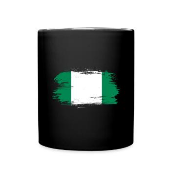 Drapeau nigérian - Mug uni - noir - Devant