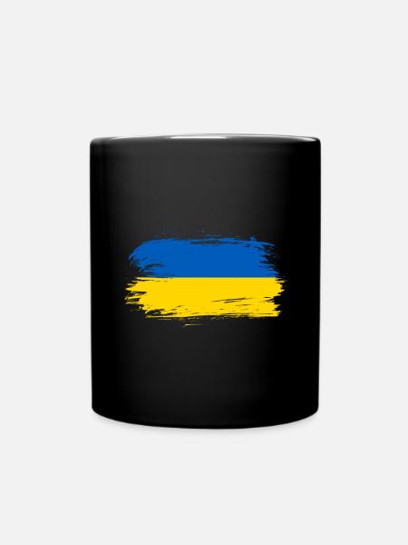 Drapeau de l’Ukraine - Mug uni - noir