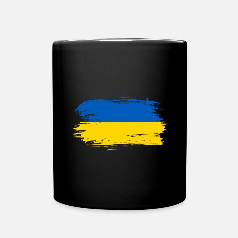 Drapeau de l’Ukraine - Mug uni - noir