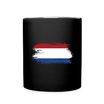 Pays-Bas Pavillon - Mug uni - noir - Devant