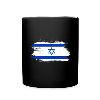 Israel flag - Full Colour Mug - black - Front