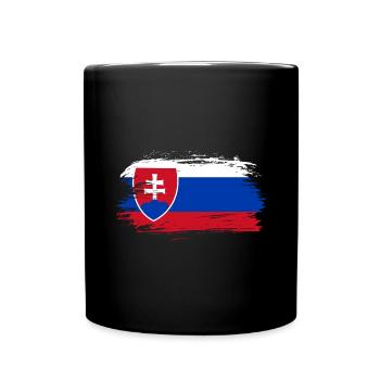 Slovakia flag - Full Colour Mug - black - Front