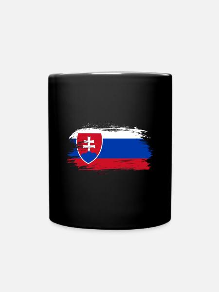 Slowakei Flagge - Tasse einfarbig - Schwarz