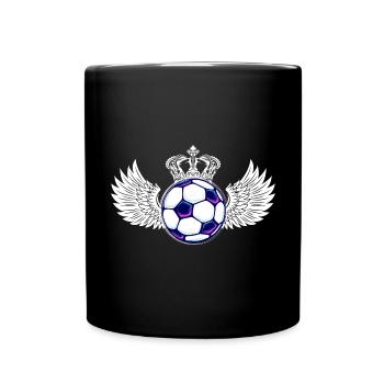 Football Logo Coat of Arms Colorful - Full Colour Mug - black - Front