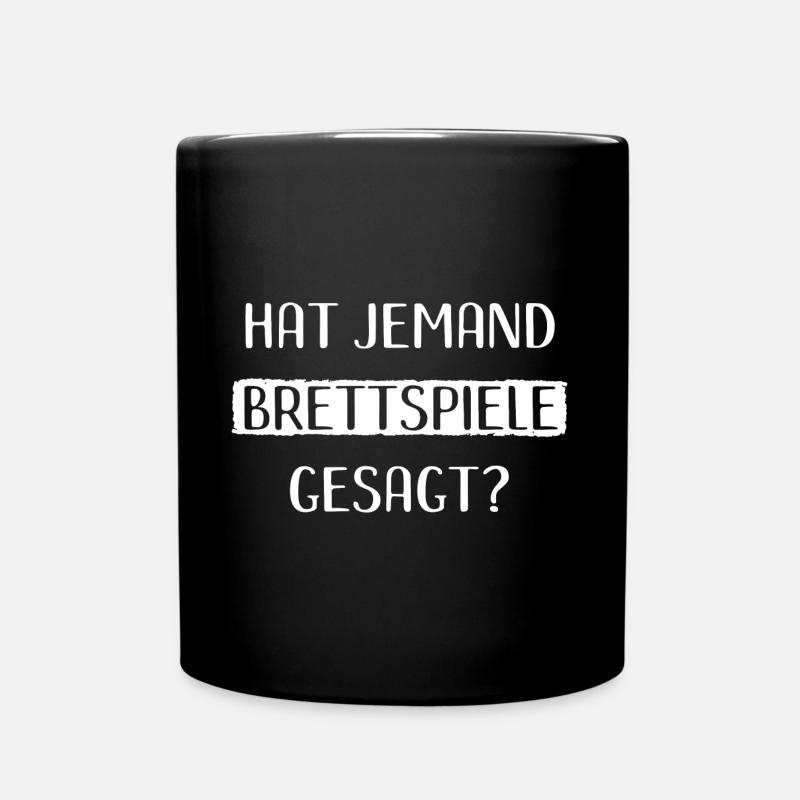 Brettspiele Brettspiel Spieleabend - Tasse einfarbig - Schwarz
