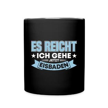 Eisbader Eisbaden Kaltduscher - Tasse einfarbig - Schwarz - Vorne