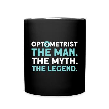 Augenarzt Optometrie Augenoptiker Optiker - Tasse einfarbig - Schwarz - Vorne