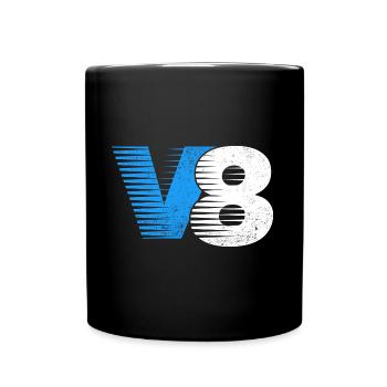 Conception de moteur V8 cylindres pour les fans de muscle car - Mug uni - noir - Devant