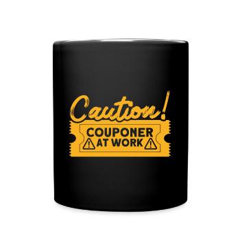 Coupon Shopper Discount Couponer Discount Sale - Full Colour Mug - black - Front