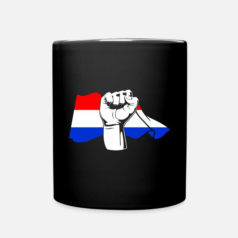 Faust Niederländer Holland Niederlande - Tasse einfarbig - Schwarz