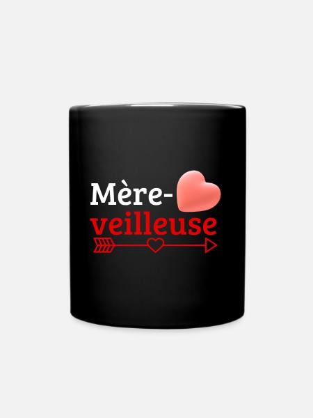Mère-veilleuse - Mug uni - noir