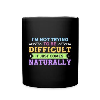 Personnes âgées Grand-père sarcastique - Mug uni - noir - Devant