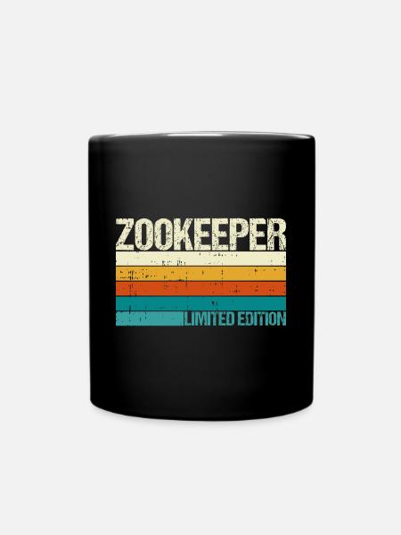 Zoowärter - Tasse einfarbig - Schwarz