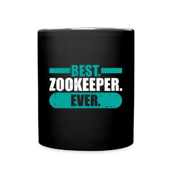 Zoowärter - Tasse einfarbig - Schwarz - Vorne