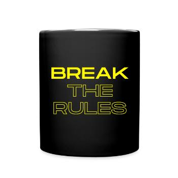 Break the Rules - Full Colour Mug - black - Front