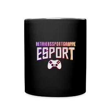 ESport Team Betriebssport - Tasse einfarbig - Schwarz - Vorne