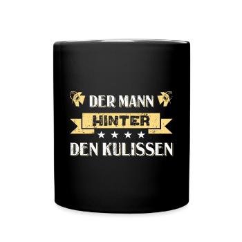 Stagehand Bühnentechniker Tontechniker - Tasse einfarbig - Schwarz - Vorne