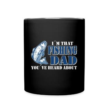 Pêcheurs à la ligne dans ce père pêcheur Pêcheurs PêcheA - Mug uni - noir - Devant