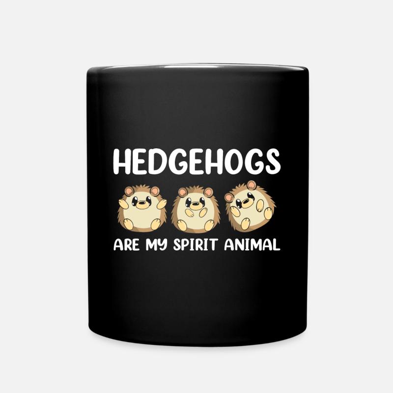 Les hérissons sont mon animal drôle hérisson - Mug uni - noir