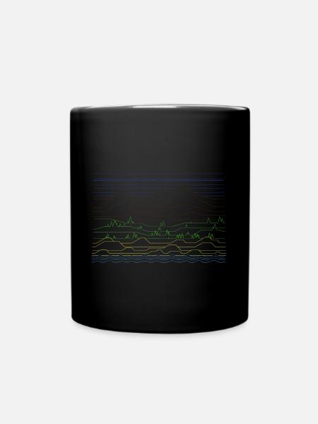 verschidene Landschaften - Tasse einfarbig - Schwarz