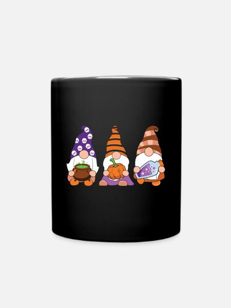 Halloween Gnome - Tasse einfarbig - Schwarz