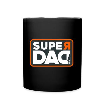 SUPER PAPA - Tasse einfarbig - Schwarz - Vorne