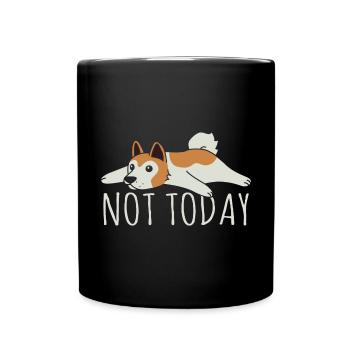 Akita Inu américain - Mug uni - noir - Devant