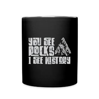 Arrowhead Hunting Arrowhead Collector - Full Colour Mug - black - Front