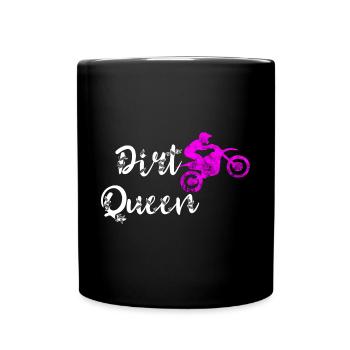 Motocross Bike Offroad Motorcycle Biker - Tasse einfarbig - Schwarz - Vorne
