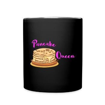 Pancake Pfannenkuchen Süßes Frühstück Essen - Tasse einfarbig - Schwarz - Vorne