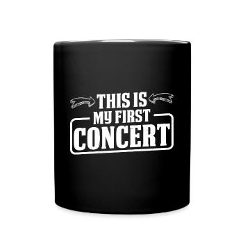 This is My First Concert 40 - Full Colour Mug - black - Front
