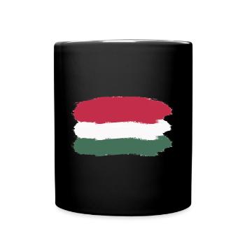 Ungarn - Tasse einfarbig - Schwarz - Vorne