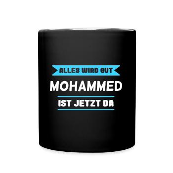 Mohammed Name Design für stolze Mohammeds - Tasse einfarbig - Schwarz - Vorne