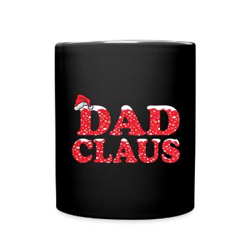 Papa Claus Weihnachtsgeschenk für Papa - Tasse einfarbig - Schwarz - Vorne