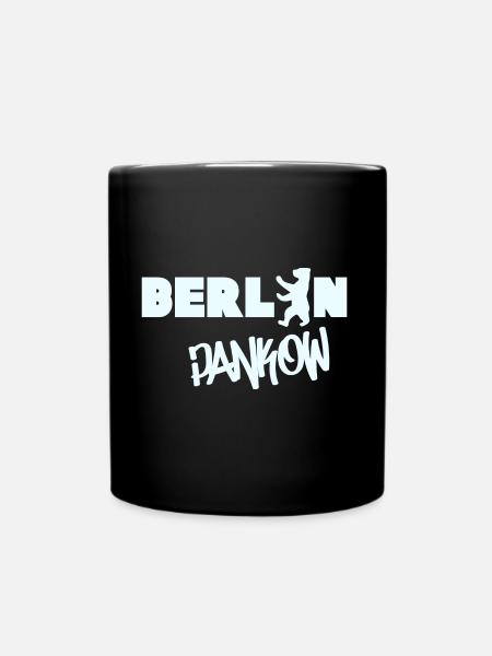 Berlin Pankow Schriftzug Grafitti Souvenir Bezirk - Tasse einfarbig - Schwarz