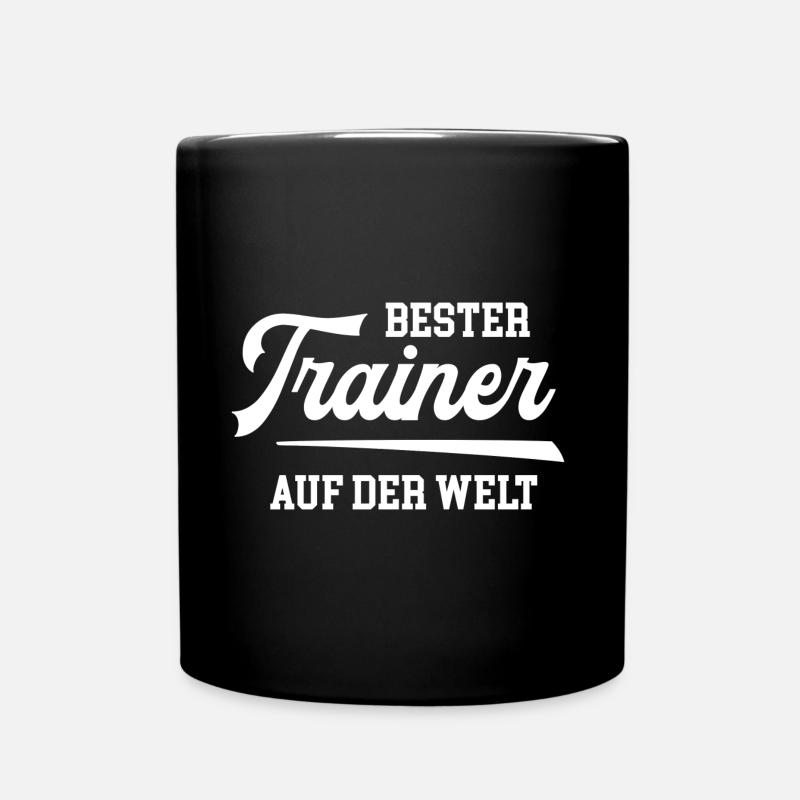 Bester Trainer Training Teamtrainer Trainieren - Tasse einfarbig - Schwarz