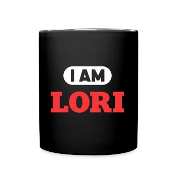 Lori Name Spruch für stolze Loris - Tasse einfarbig - Schwarz - Vorne