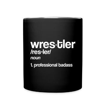 Lutte Lutte Cadeau de lutteur lutteur - Mug uni - noir - Devant