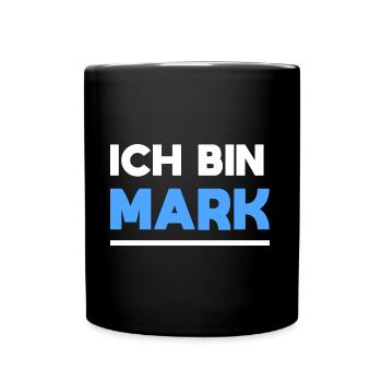Mark Name Spruch für stolze Marks - Tasse einfarbig - Schwarz - Vorne