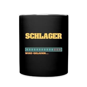 Ladebalken Schlager Schlagerstar wird geladen - Tasse einfarbig - Schwarz - Vorne