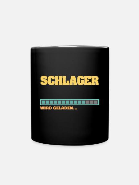 Ladebalken Schlager Schlagerstar wird geladen - Tasse einfarbig - Schwarz