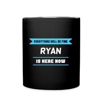Ryan Name Saying für stolze Ryans - Tasse einfarbig - Schwarz - Vorne