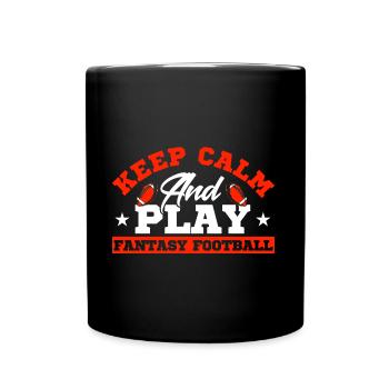 Fantasy Football Champion Draft Day Fantasy Footbal - Full Colour Mug - black - Front