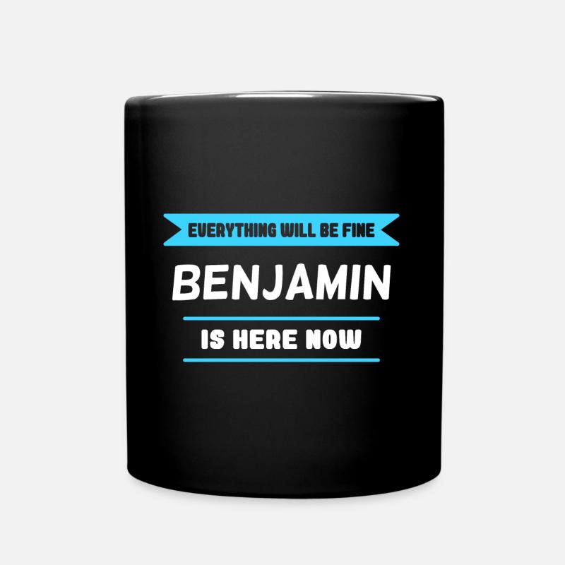 Benjamin Name Spruch für stolze Benjamins - Tasse einfarbig - Schwarz