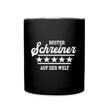 Bester Schreiner Tischler Beste Schreinerei Danke - Tasse einfarbig - Schwarz - Vorne
