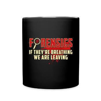 Forensic evidence - Kripo Polizei Forensics - Full Colour Mug - black - Front